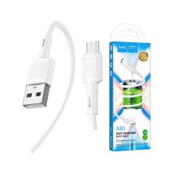 Hoco Fast Charging Data Cable X83 USB to Micro 1M White Hoco Fast Charging Data Cable X83 USB to Micro 1M White